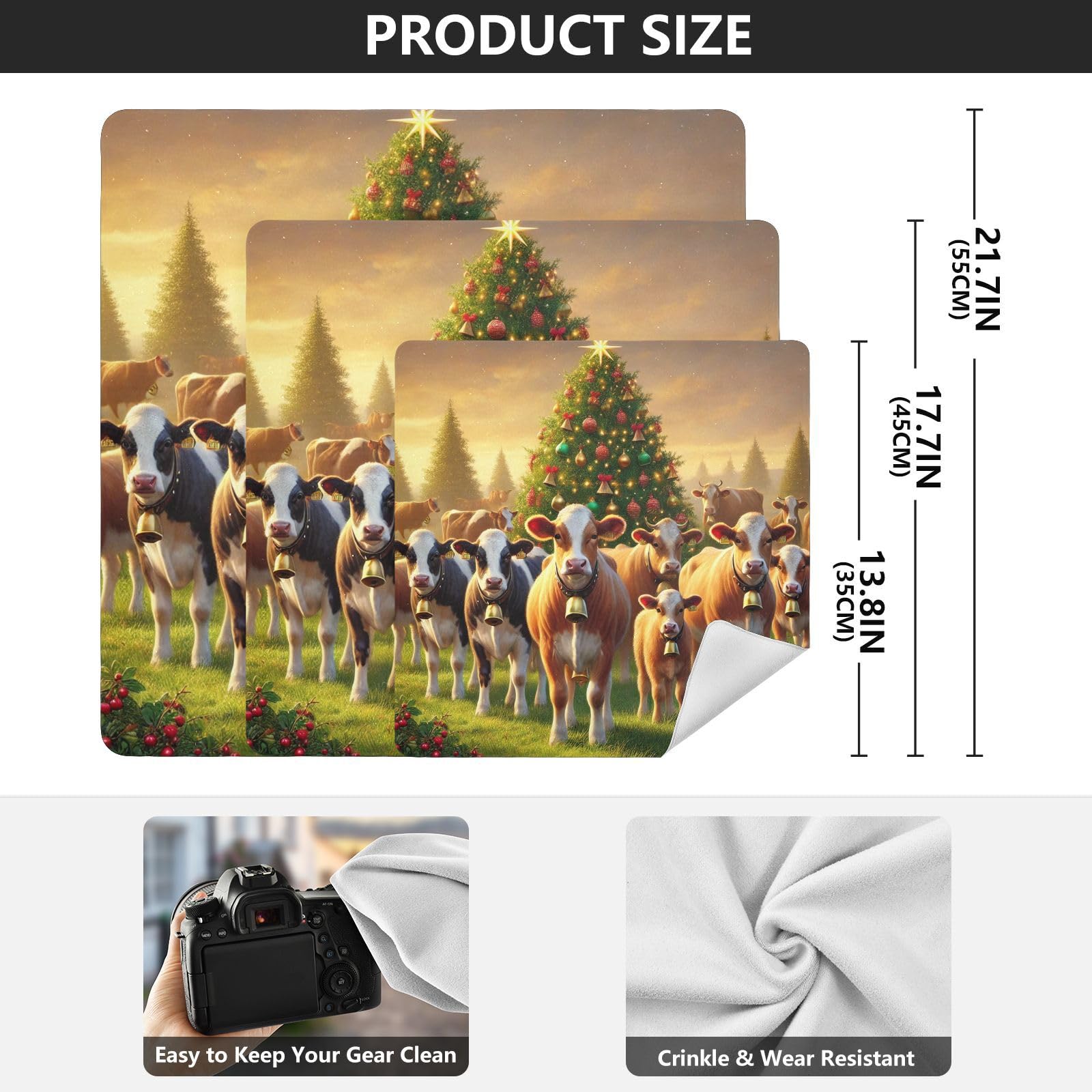 Joko Ivery Cows Bells Christmas Golden Self-adhesive Cloth 17.7