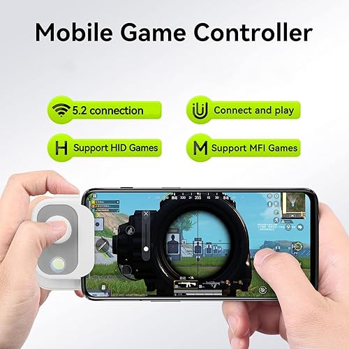 Miniatura 2 de Joystick del juego del teléfono móvil, control de la pantalla táctil Joypad Controlador del juego del teléfono móvil, controlador para Android para