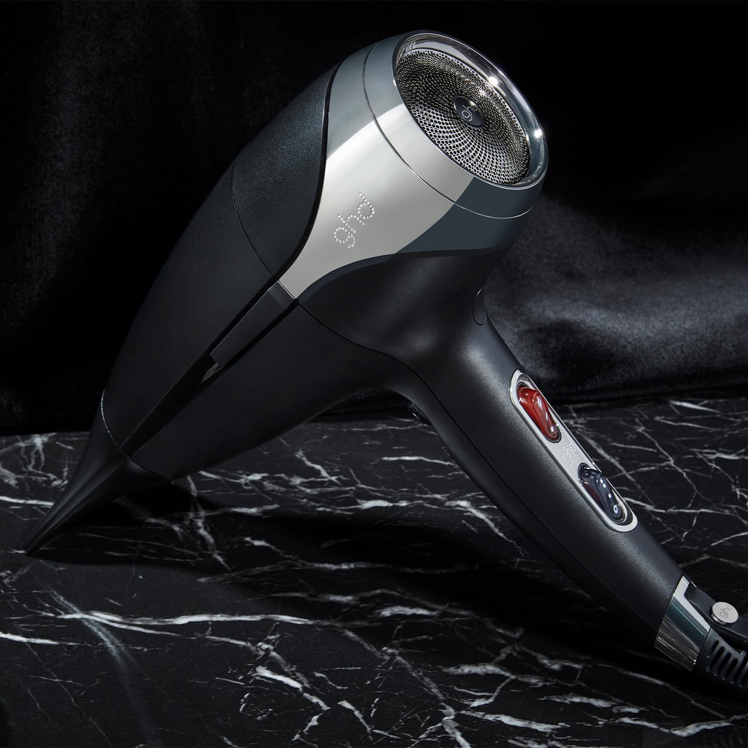 ghd helios professioneller Föhn: schneller Haartrockner mit 120 km/h Luftstrom, leise & leicht, für präzises Blowout-Styling, Anti Frizz Finish, mehr Glanz & Styling für alle Haartypen
