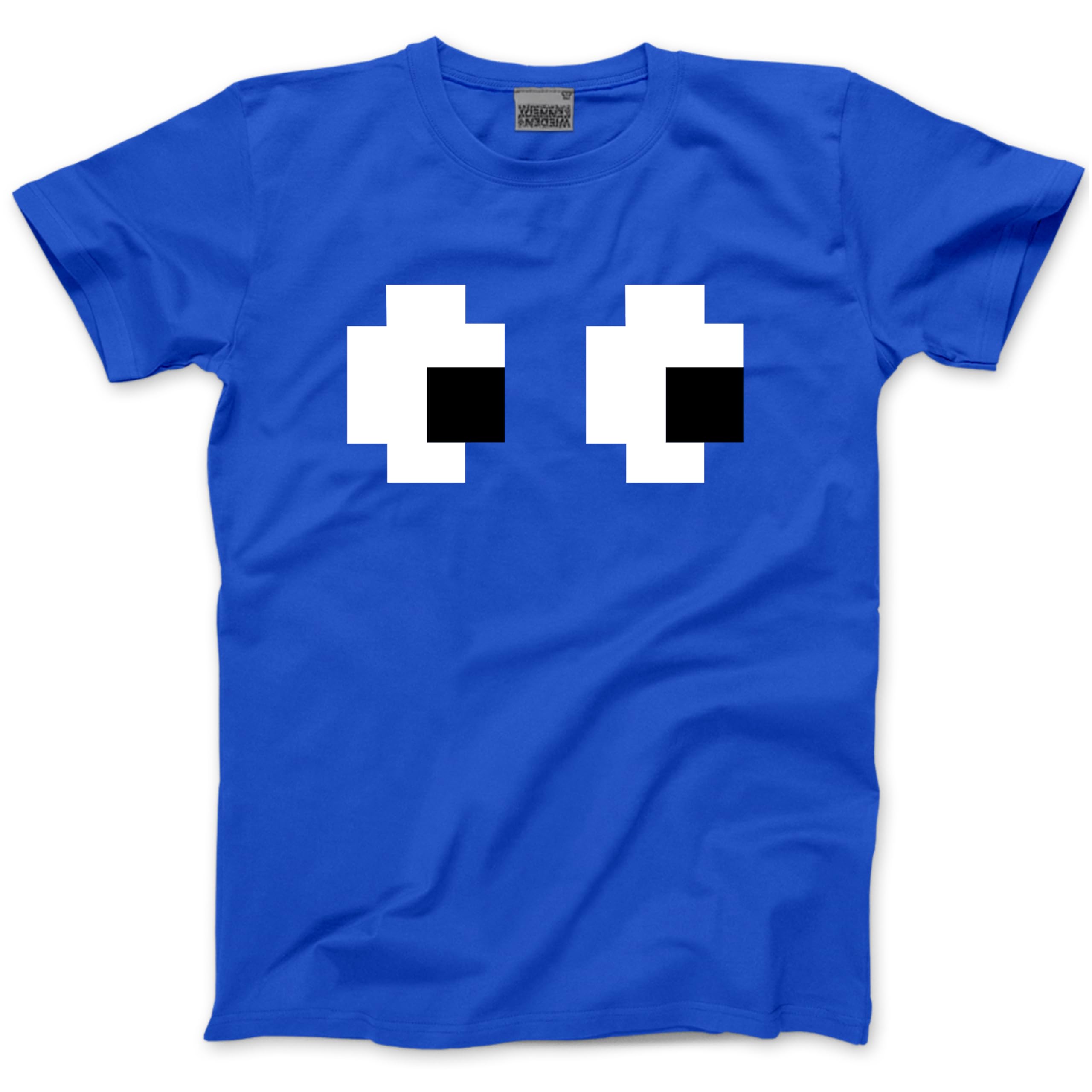 Matching Group Tshirt - Fun 8-bit Tee Costume for Halloween Fancy Dress 80s 90s Party Idea Ghost - XXL Blue