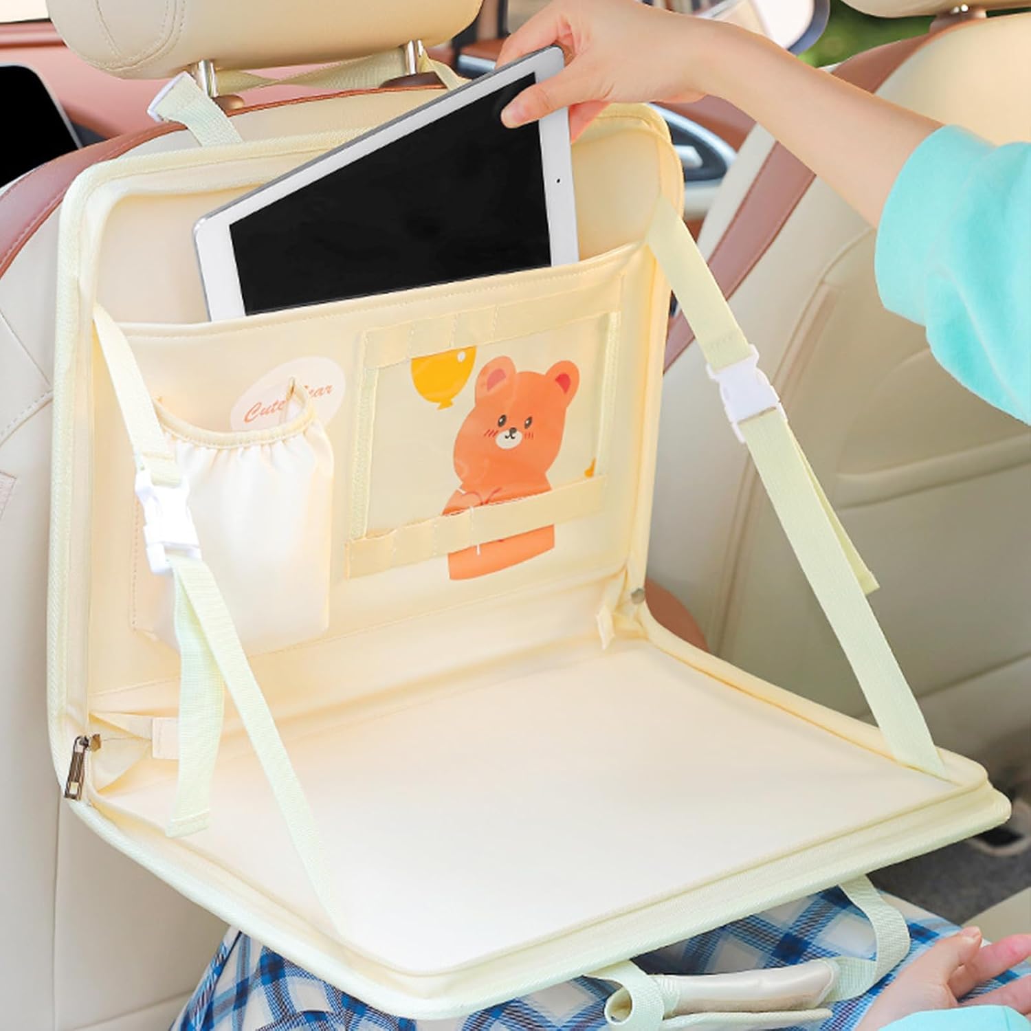 Car Seats Hanging Storage Bag Pouchs Multiple Compartments for Travel Essential Road Trips Driver& Passenger Convenience