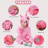 Vista 100 de TONWHAR Baby Boy's Girl's Animal Bodysuit Infant And Toddler's Romper Jumpsuit Halloween Costume Partywear Mono marrón