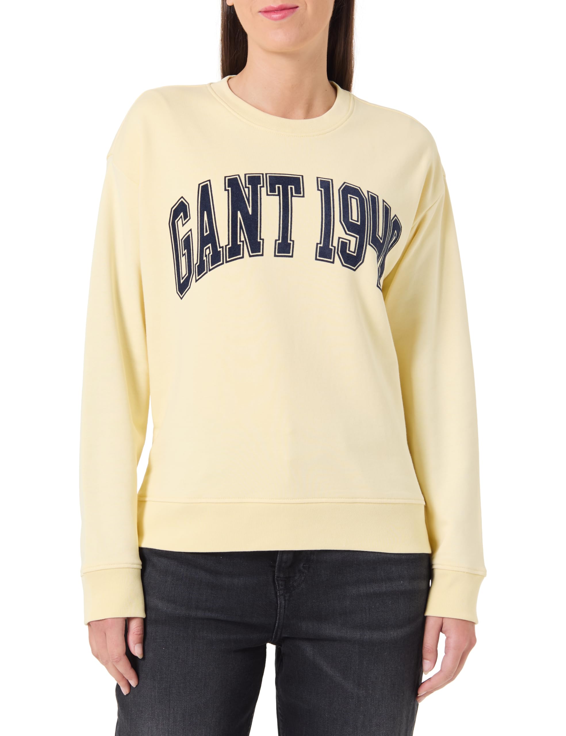 GANT Damen Graphic C-Neck Sweat Sweatshirt