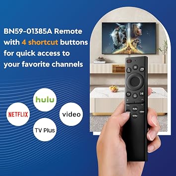 Universal for Samsung-TV-Remote-Control Replacement,Compatible with All Samsung Smart Frame Curved QLED TVs