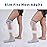 CureSquad Adult Calf Waterproof Cover, Widen Waterproof Protective Sleeve, Double Deep-grooved Anti-Slip Strips on Sole, Keeps Wound Bandages and Casts Dry, Suitable for Ankle, Calf, Knee