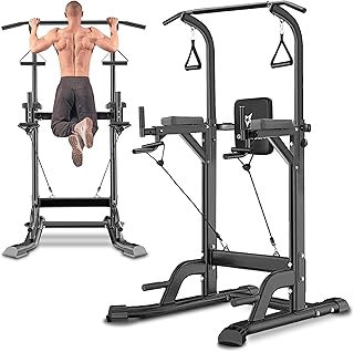 懸垂マシン 耐荷重180kg 11段階高さ調整 多機能筋トレ器具 家庭用 日本語説明書付き