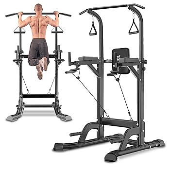 筋トレ器具 まとめ売り Amazon.co.jp: GOGOJUMP 懸垂マシン 耐荷重180kg 11段階高さ調整