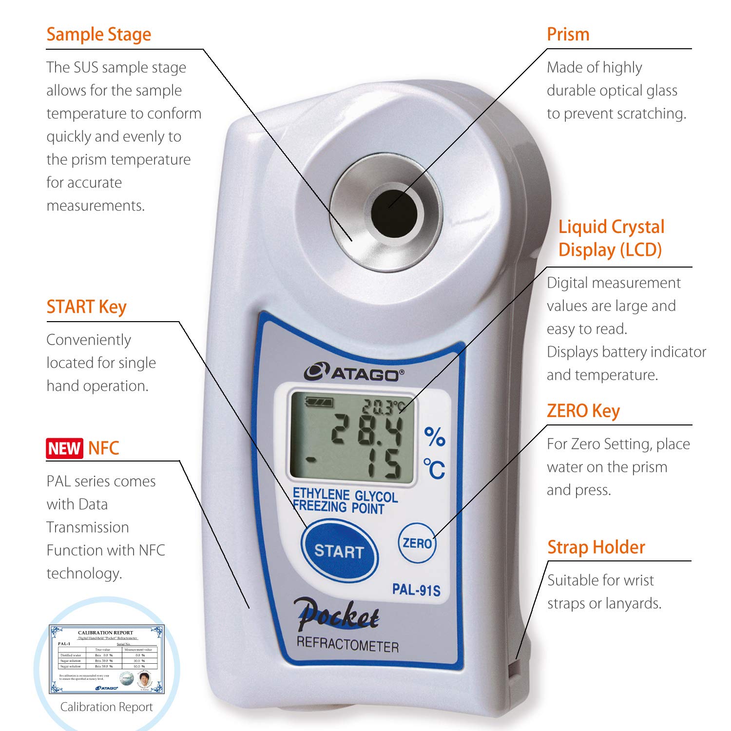 Atago 4491 PAL-91S Digital Hand-Held Pocket Double Scale Coolant