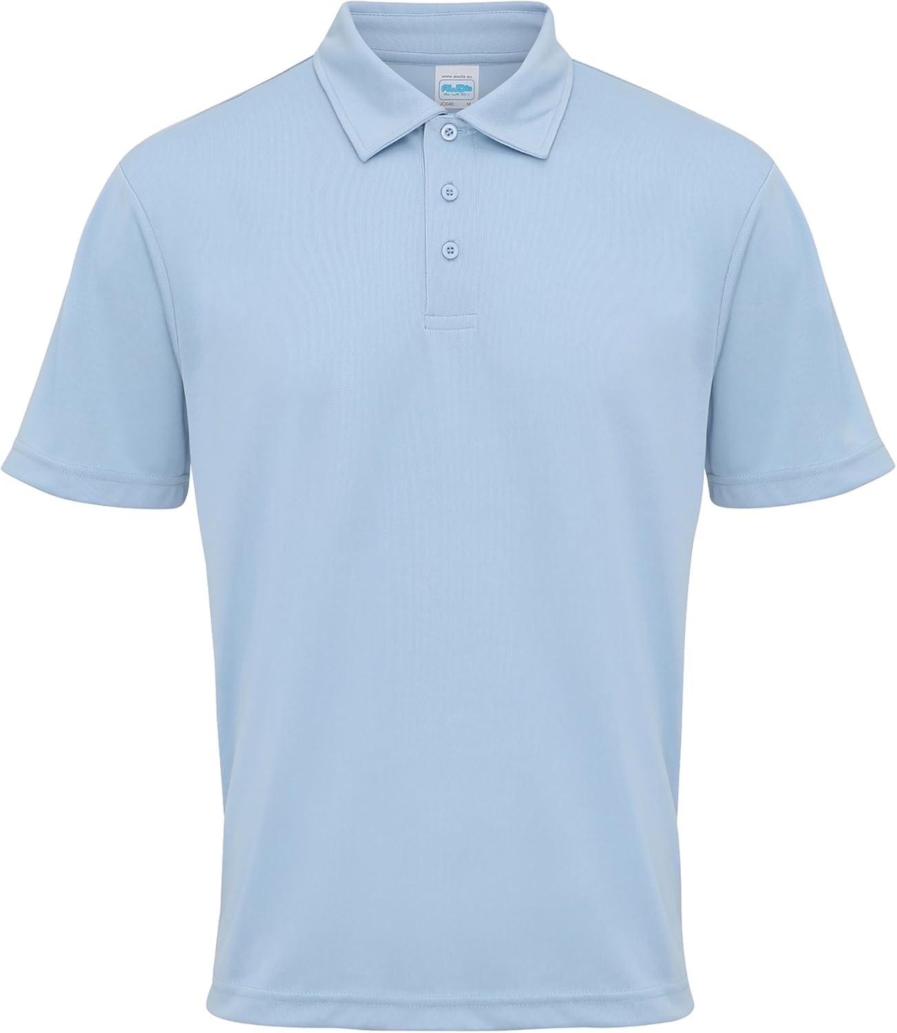 JUST COOL Mens Plain Sports Polo Shirt (S (38 Inch Chest)) (Charcoal)