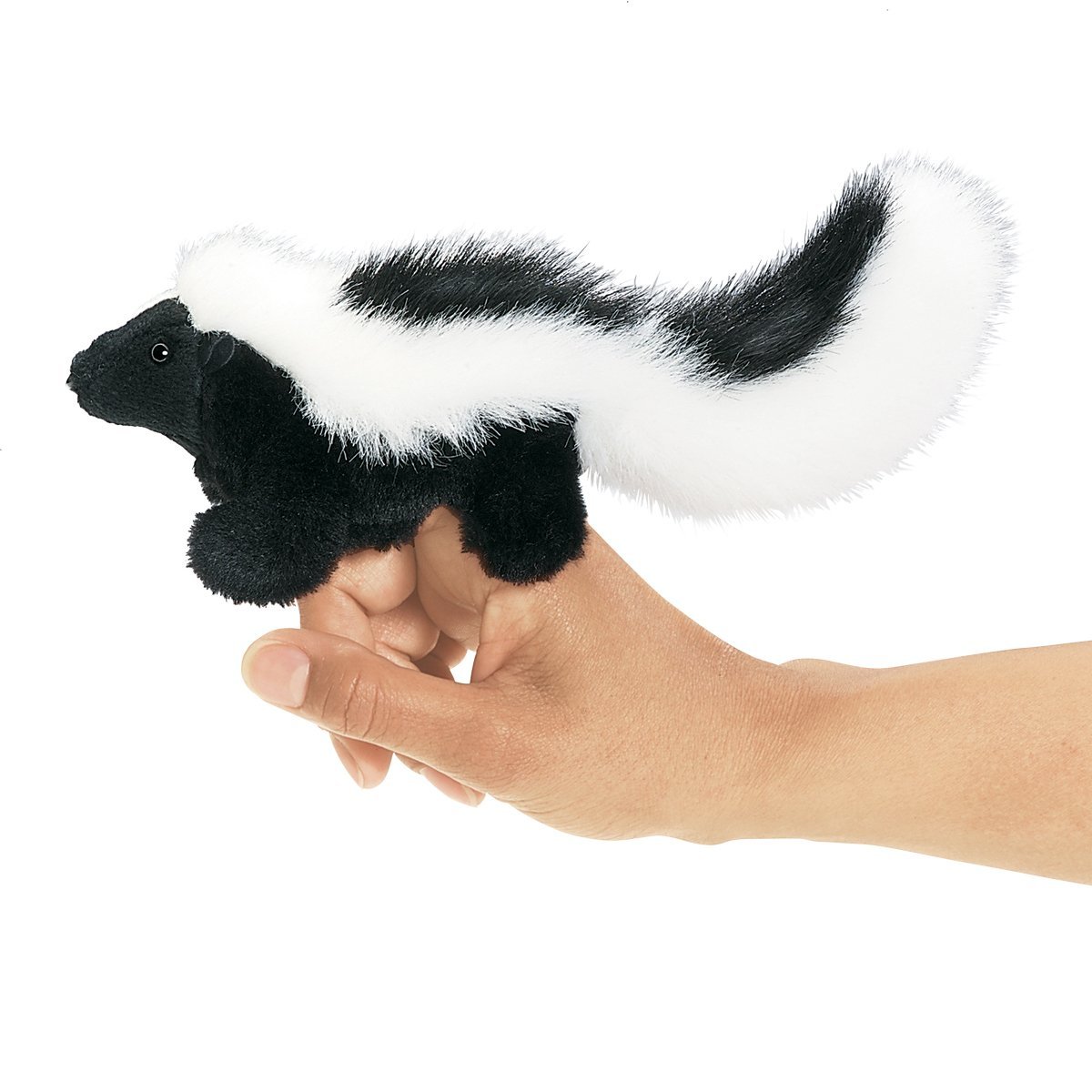 folkmanis mini skunk finger puppet