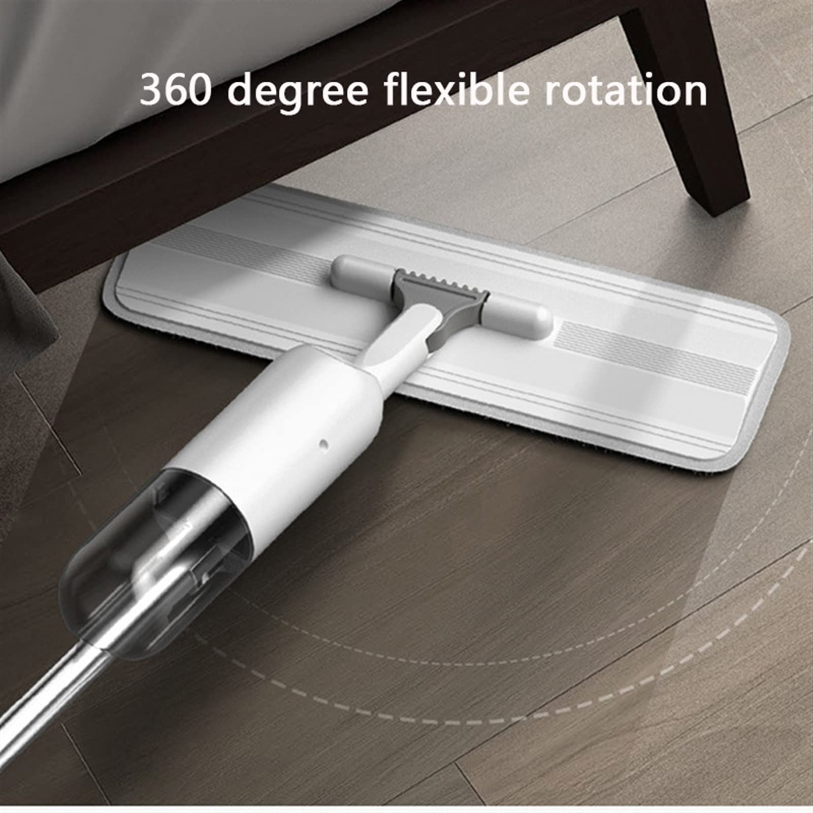 Spray FRONE CON MOJA DE MICROFIBER MOP MOP de microfibra húmeda y seco Manija giratoria Fregona con 3 almohadillas Evite lavarse a mano Herramienta de limpieza de hogar ( Color : 1 Mop 1 Cloth )