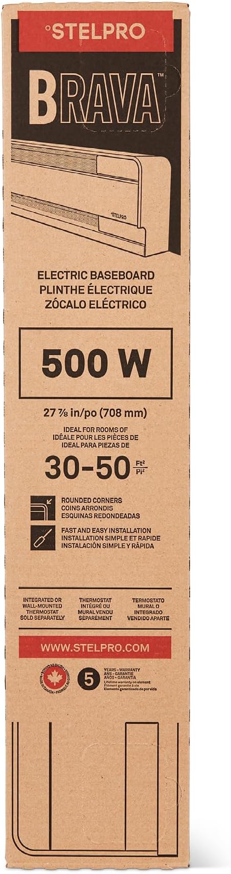 Calefactor Eléctrico de Zócalo - Convección - 500W / 120V miniatura 8