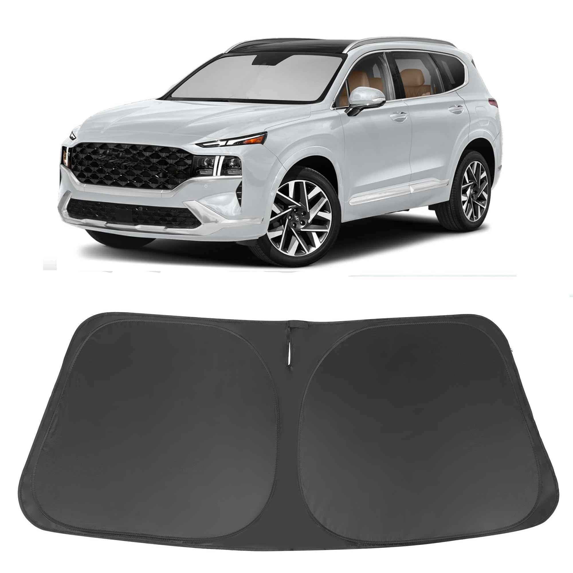 Windshield Sun Shade for 2019-2026 Hyundai Santa Fe Accessories