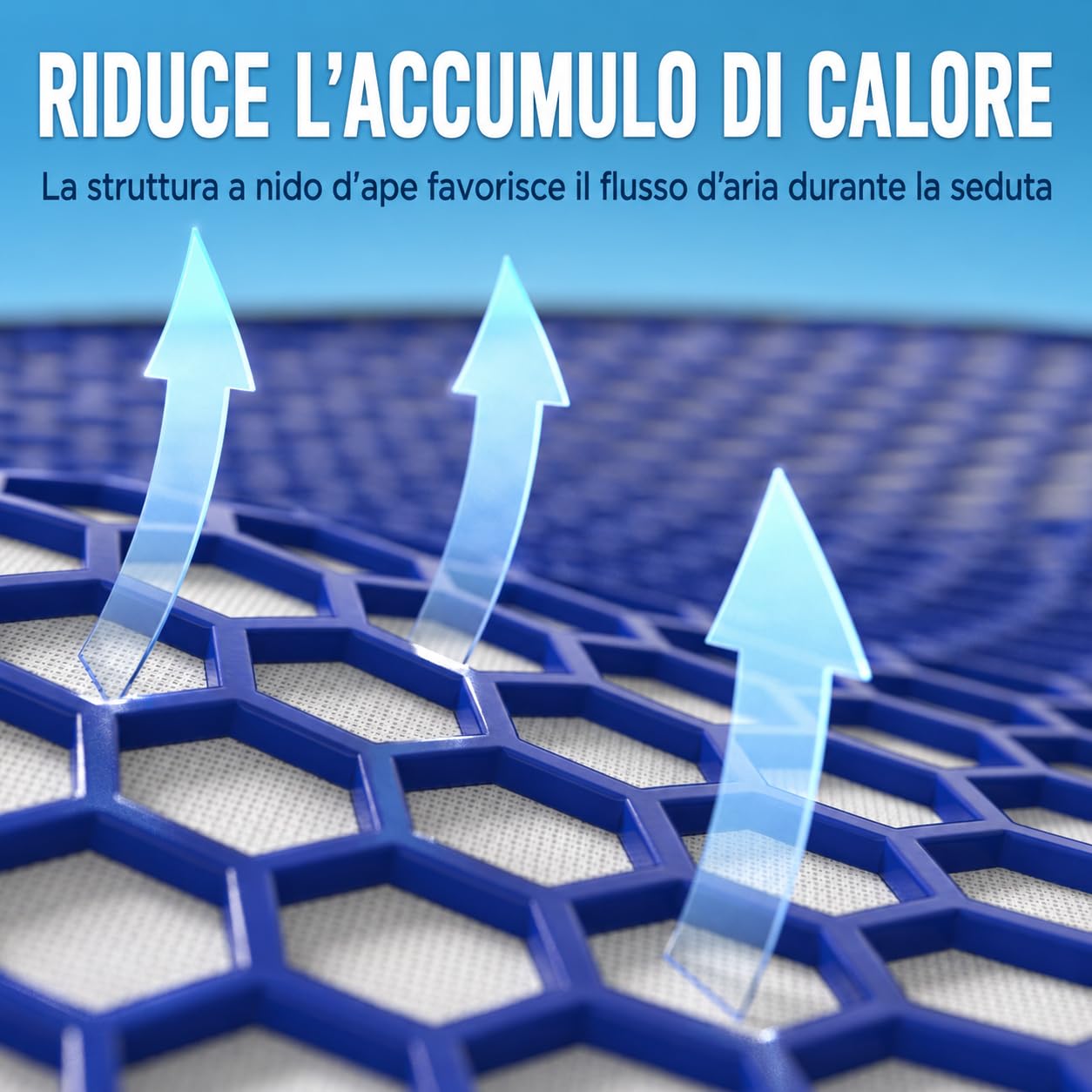 Healthfix Cuscino ortopedico per sedia da ufficio, scarico del coccige, con strato Honeycomb e rivestimento in velluto, ergonomico, per ufficio, auto, casa, 45 x 36 x 7 cm (nero)