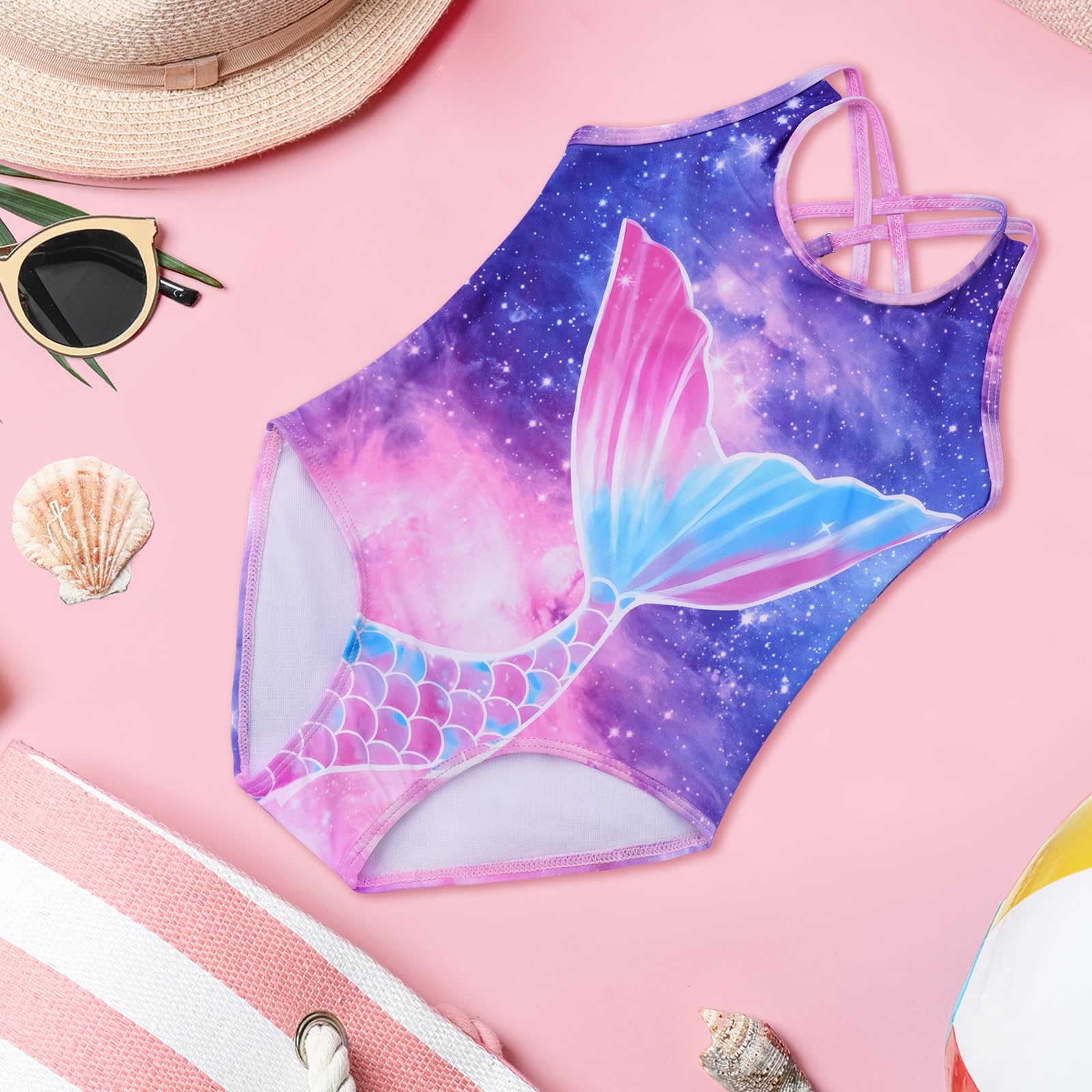 flintronic Costume da Bagno per Ragazze, Intero Bambina, Bikini da Spiaggia, Estivo Senza Manica per Estate