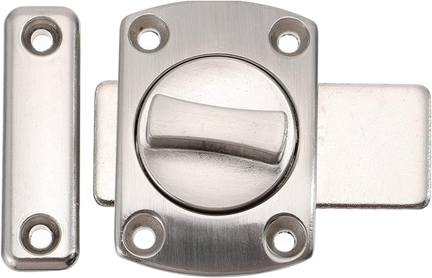 Door Lock Bolt,Sliding Door Lock,Barrel Bolt Latch Zinc Alloy Security Slide Bolt Thickened Door Safety Lock Heavy Duty Gate Sliding Bolt Latch for Doors Windows (Color : Steel Color)