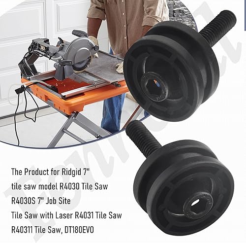 Miniatura 15 de 305784005 305784001 - Ensamblaje de rodillo de sierra de azulejos compatible con Ryobi DT180EVO para sierra Ridgid de 7 pulgadas R4030, R4030S