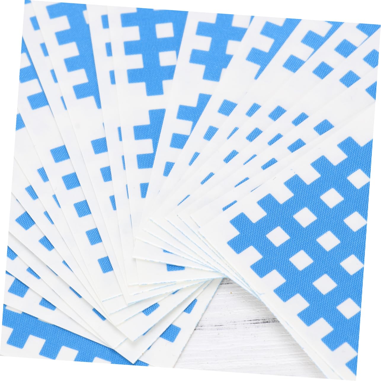 COLLBATH 20 Sheets Fitness Support Tapes Sports Adhesive Cloth Atheltic Tape Physical Therapeutic Tape Athletic Sports Tape Taping Tape for Fitness Sports Muscle Tape Blue