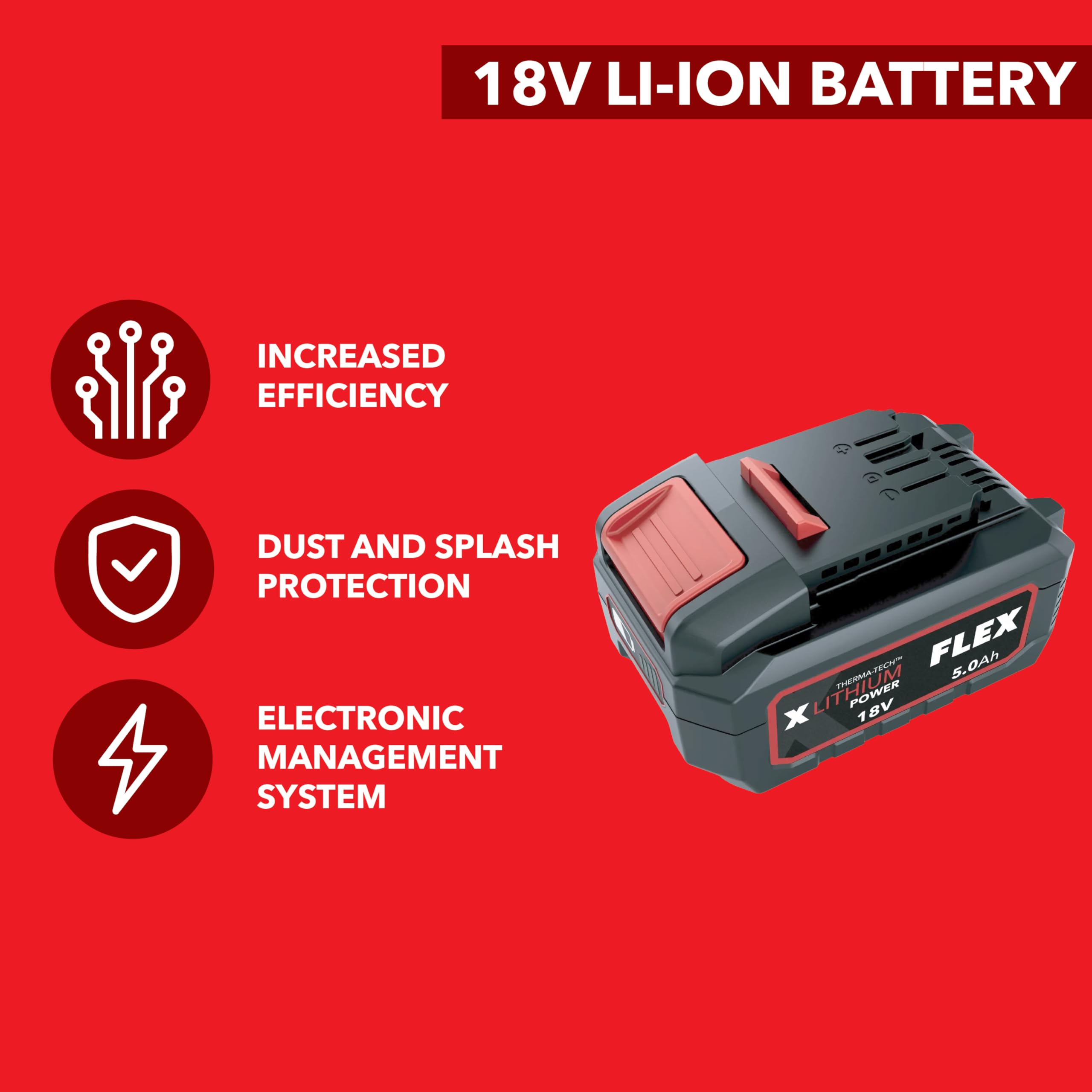 Flex Batería AP18.0/5.0 1 x 5 Ah 18 V Li-Ion
