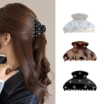 2.5 Inch Medium Hair Clips for Women Girls, Claw Clips for Thin Fine Hair