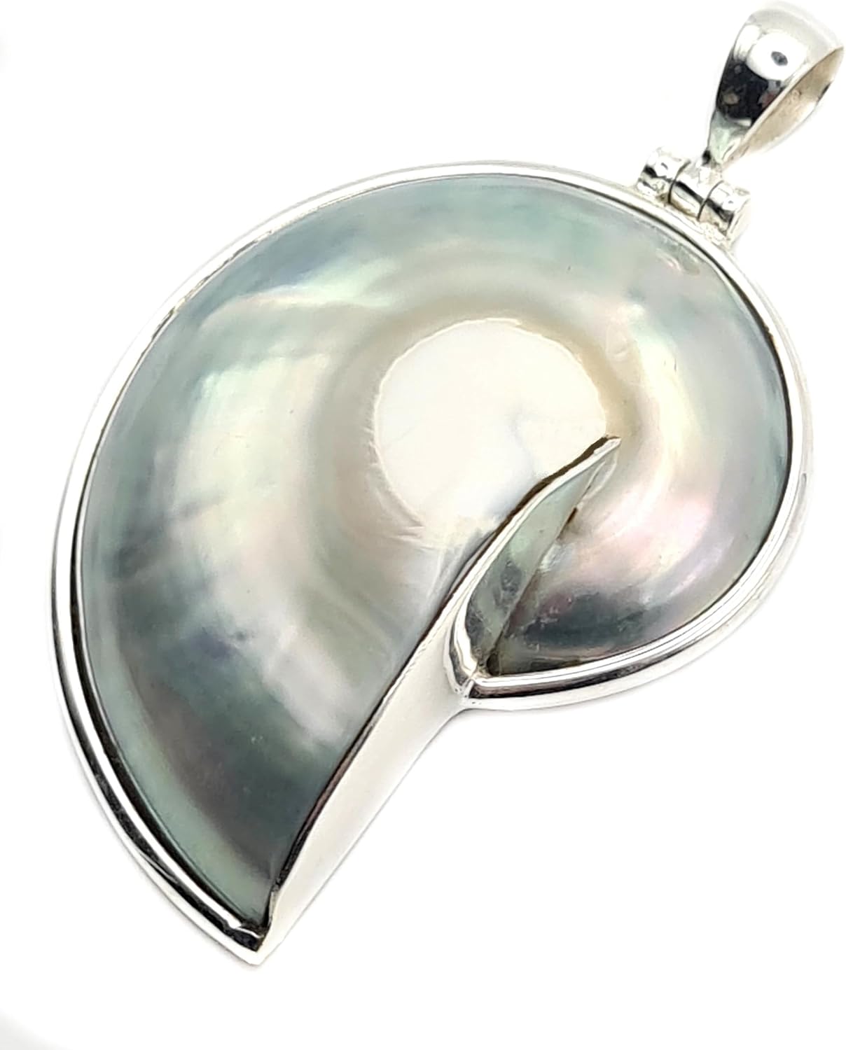 Natural Mother of Pearl 925 Sterling Silver Pendant Hand Polished Pearly Mother of Pearl Pendant Women Jewelry SD008 - Image 3