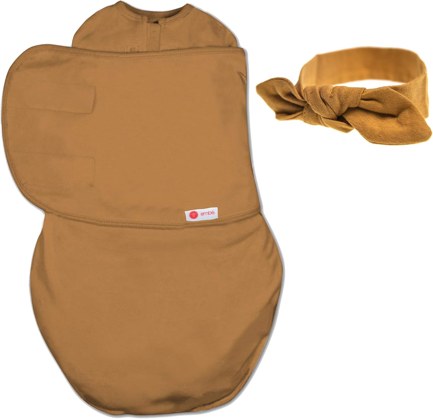 embé Headband and Swaddle Bundle (Sand)