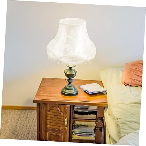 Miniatura 5 de DOITOOL Pantalla europea de lino para lámpara de cúpula bombilla victoriana pantalla de lámpara pantallas clip en bombilla cubierta de lámpara para