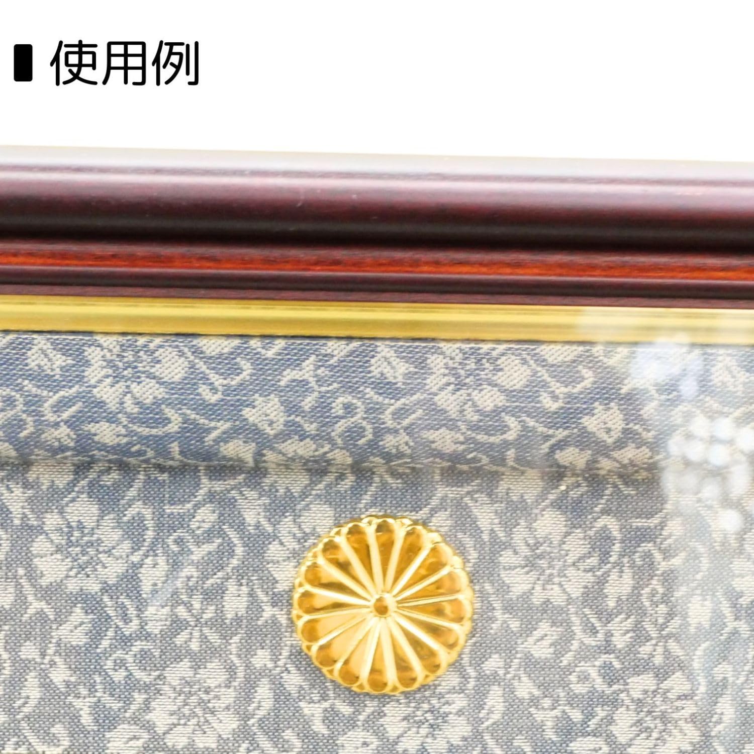 菊紋入　銅製レリーフ額　44.5×38.7×5㎝　東Y7-0501②タトオ 菊紋入 銅製レリーフ額 44.5×38.7×5㎝ 東Y7-0501②タトオ
