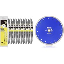 9-Inch 14TPI Reciprocating Saw Blades 10PCS, DARTOTEK and SHDIATOOL 10 Inch Diamond Saw Blade Cutting Disc