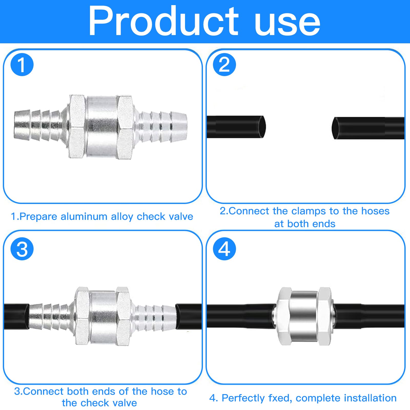 4 Valvole Di Non Ritorno Per Carburante - 6,8,10,12mm Per Auto, Benzina, Diesel - Foto 7