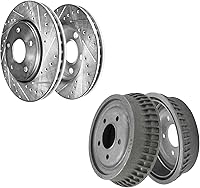 Vista 43 de Detroit Axle - Rotores de freno delantero para Mazda 3 2004-2013, Mazda 3 Sport 2010 2012-2013, reemplazo de rotores de freno de disco: rotor