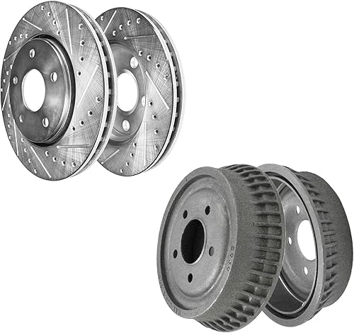 Miniatura 44 de Detroit Axle - Rotores de freno trasero para Cadillac SRX Saab 9-4x 2010 2011 2012 2013 2014 2015 2016 Rotores de freno de disco de repuesto