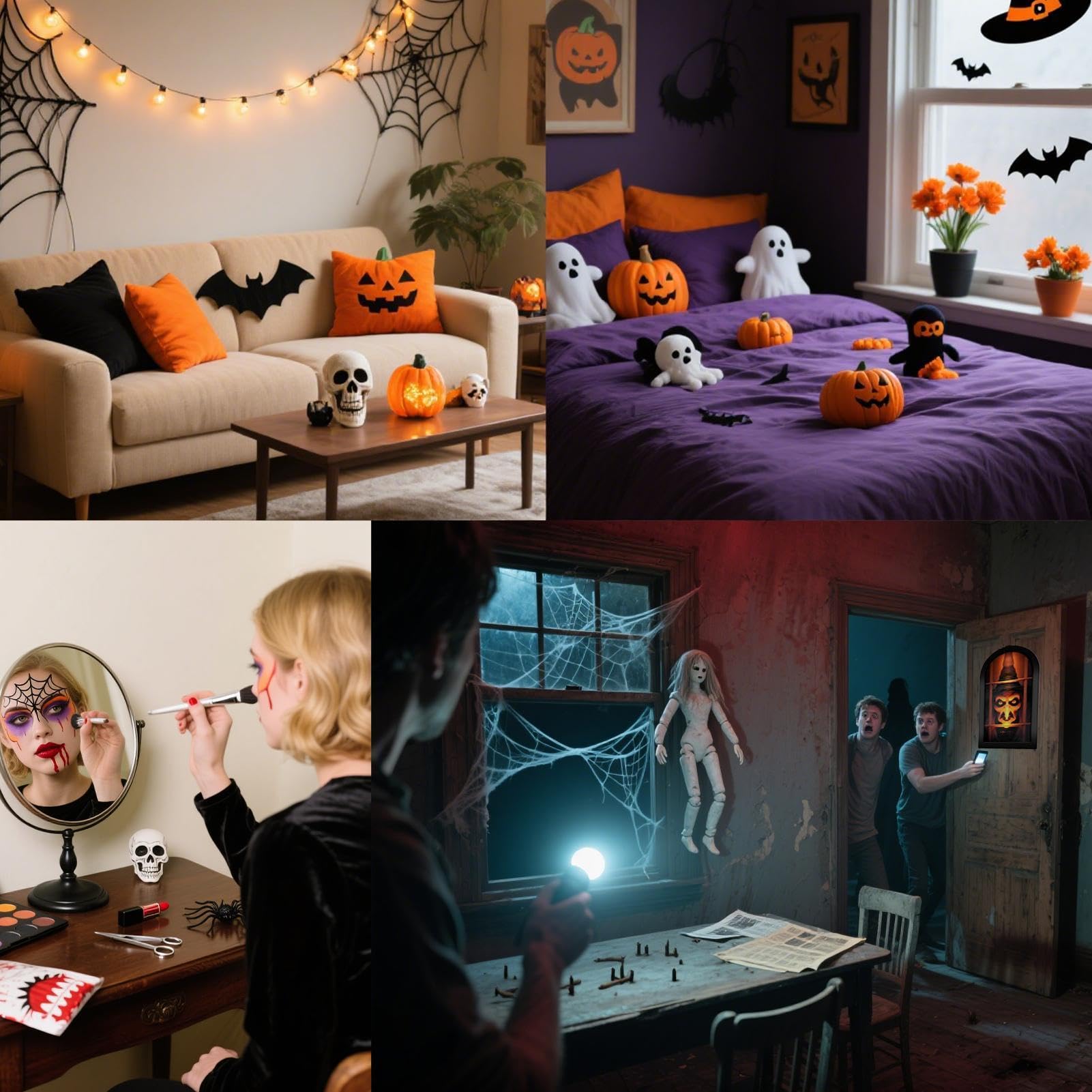 Lustro Wiedźma Halloween Rekwizyty Zdjęcie Hologram Duch Czarownica