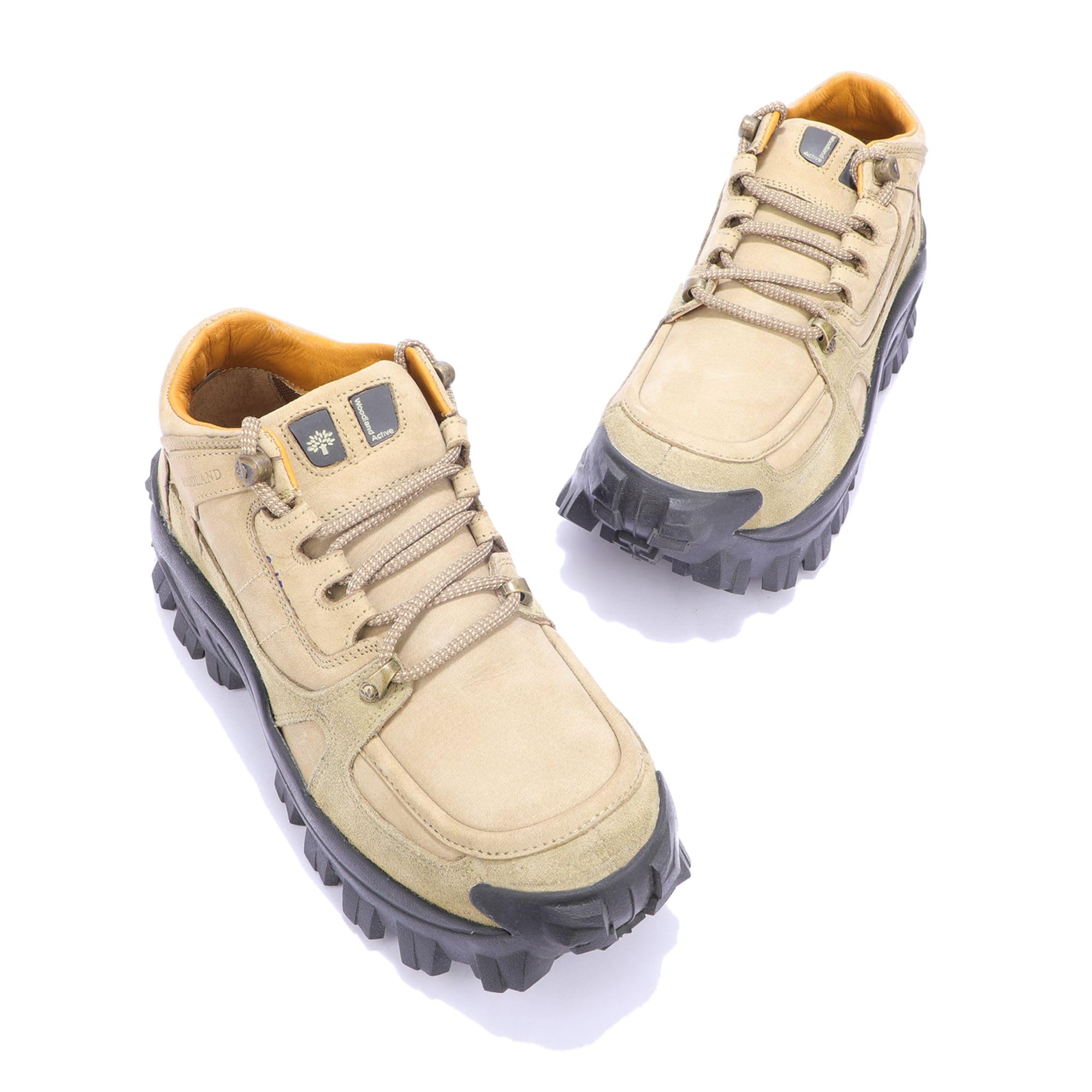 Woodland Men's Khaki Leather Sneaker Casuals 11 UK/India (45 EU)-(OGC 0110105) 1