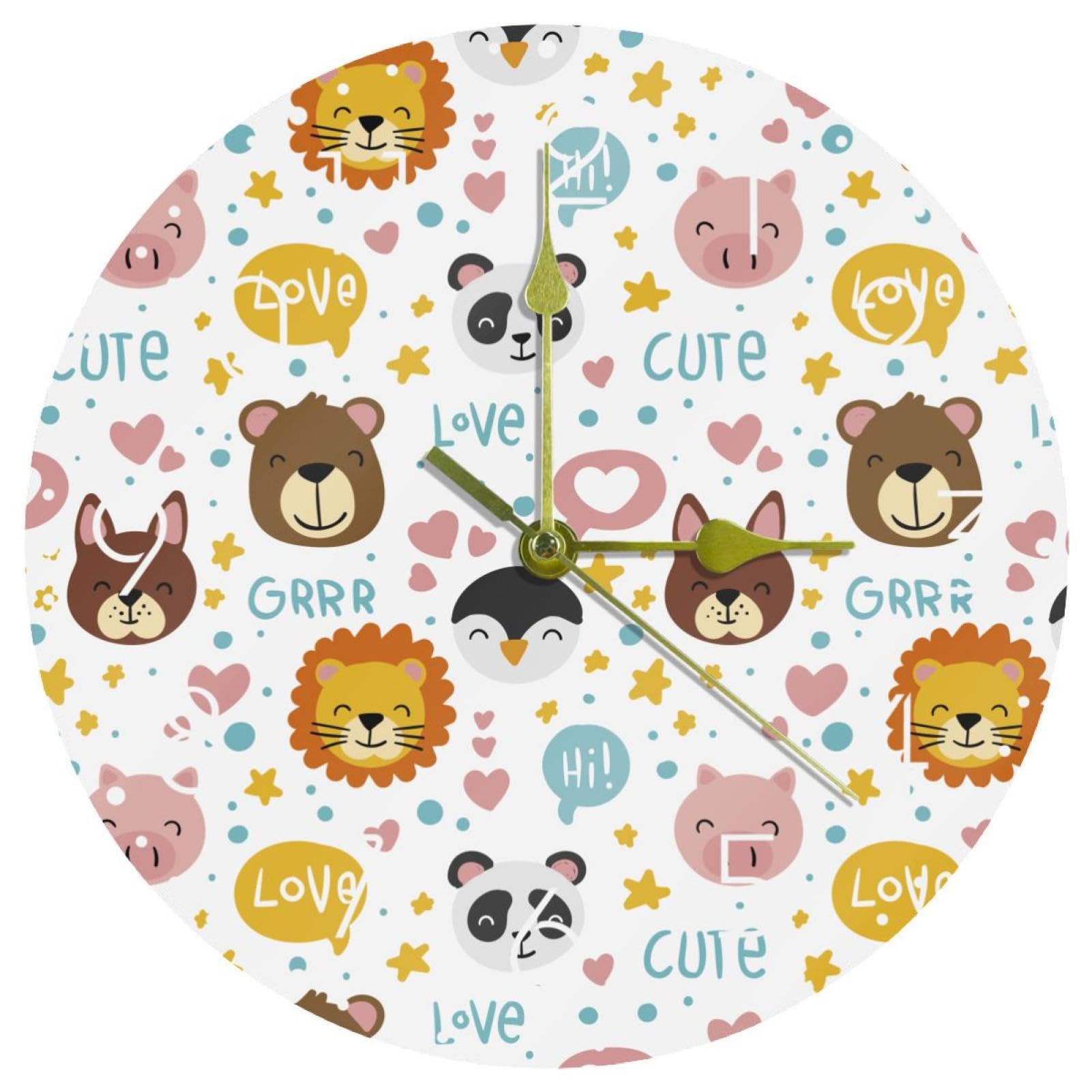 Horloge murale silencieuse pour un sommeil paisible sans tic-tac dans la chambre d'enfant