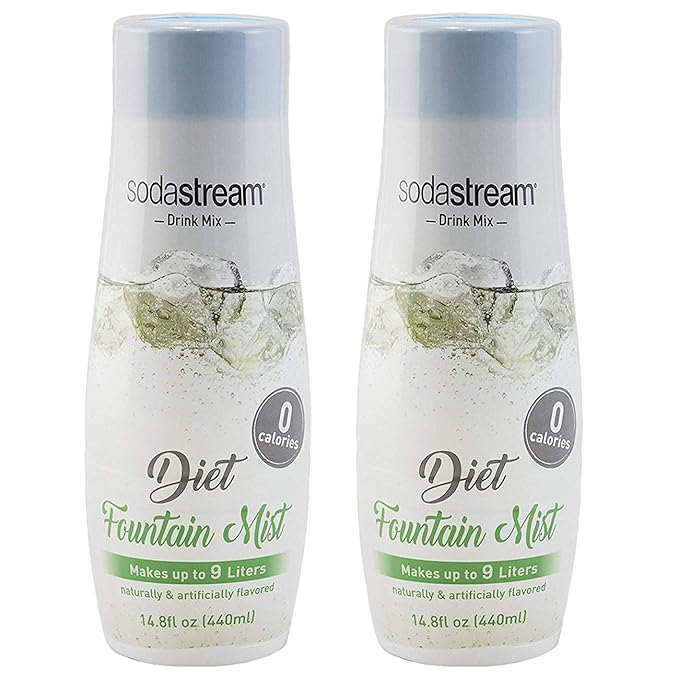 SodaStream Diet Fountain Mist, 440ml 2 Pack, 14.8 Fl Oz Grocery & Gourmet Food