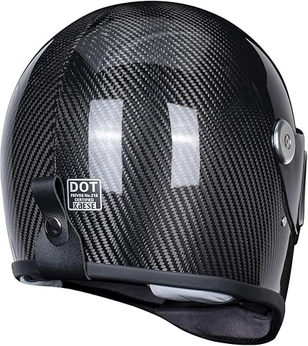 Miniatura 4 de Cascos de motocicleta ligeros de fibra de carbono retro Casco integral Cascos para Motos para hombres y mujeres