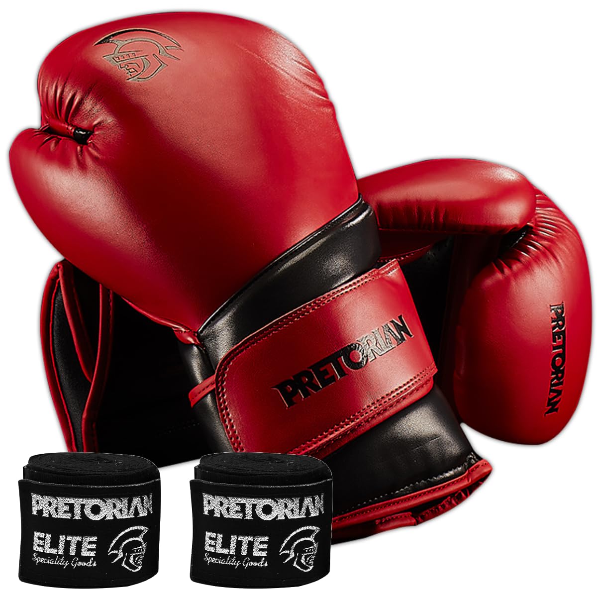 Kit Luva Boxe Muay Thai Elite Pretorian Bandagem + Bucal