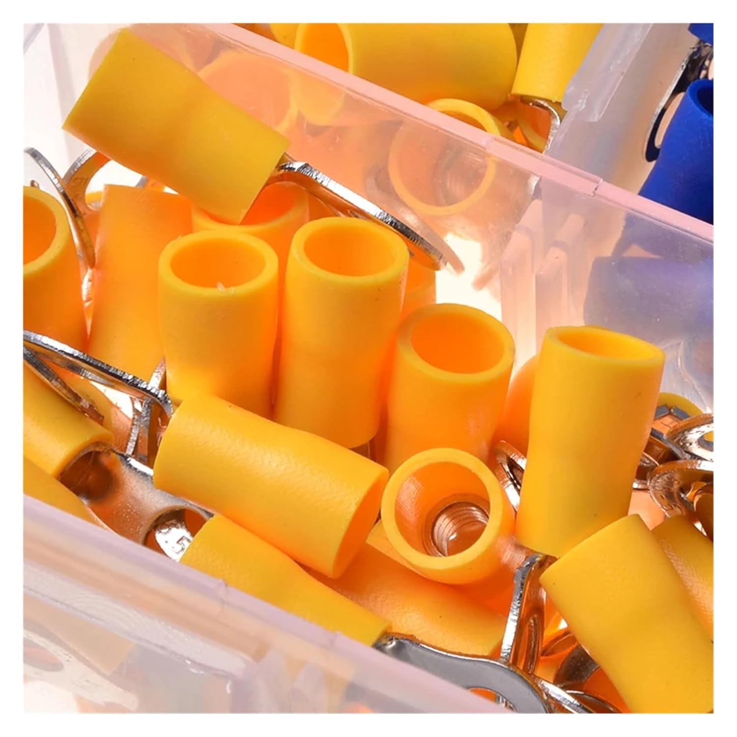 650Pcs Assorted Insulated Terminals Electrical Wire Cable Crimp Butt Ring Terminals Connector Assortment Kit VUQLDHAYZ