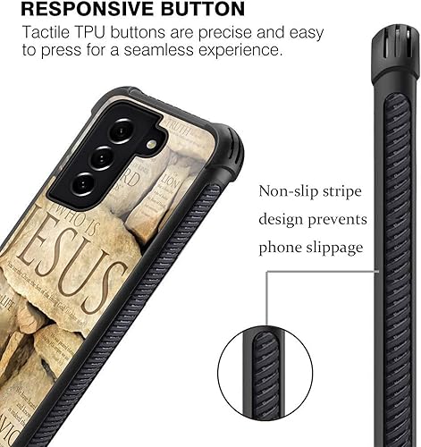 Miniatura 6 de Goodsprout Funda compatible con Samsung Galaxy S21 Plus, diseño de cristiana fe Jesús increíble diseño a prueba de golpes antiarañazos carcasa de