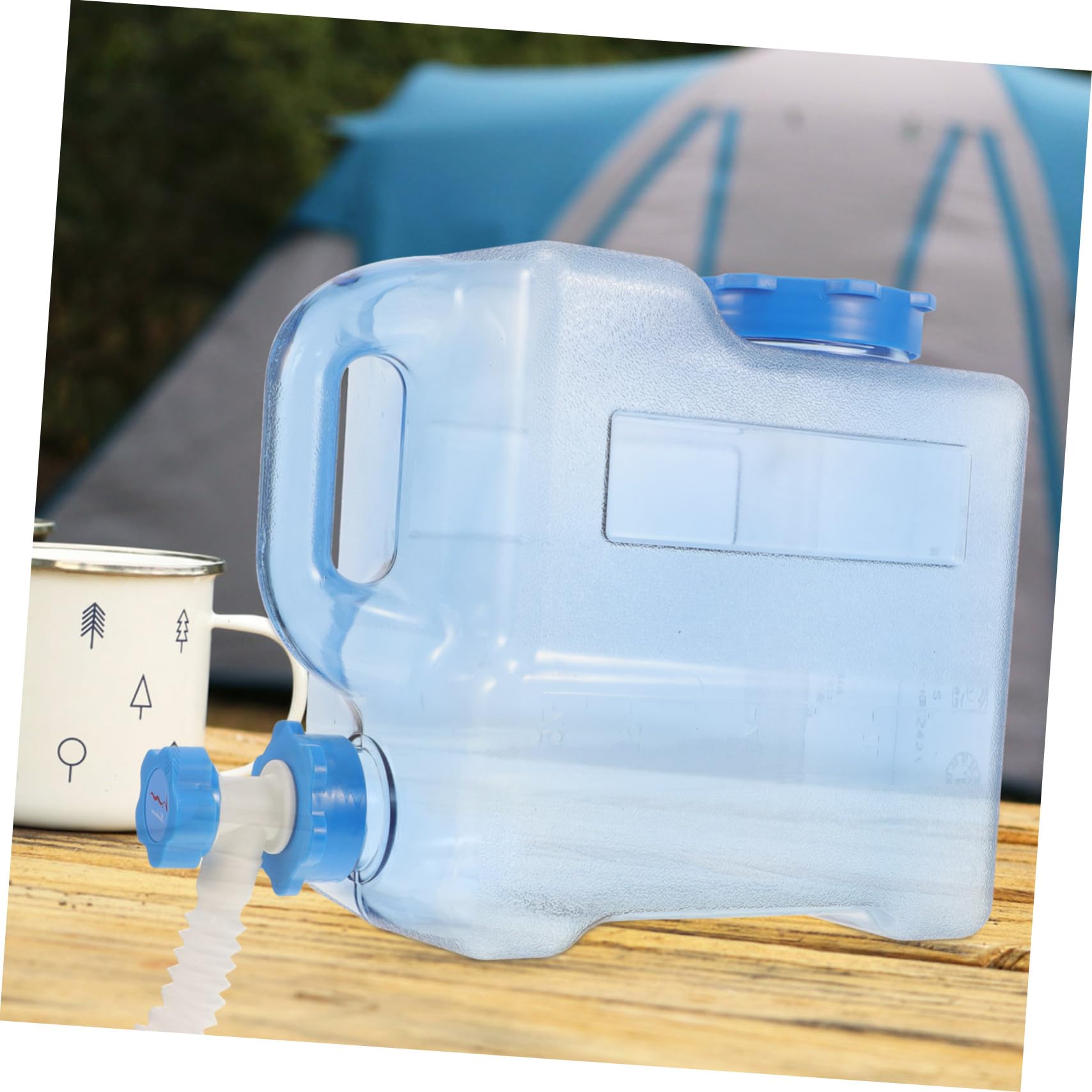 Tanica Acqua con Rubinetto Portatile per Campeggio Contenitore Resistente con Manico Ergonomico per Escursionismo e attività Outdoor