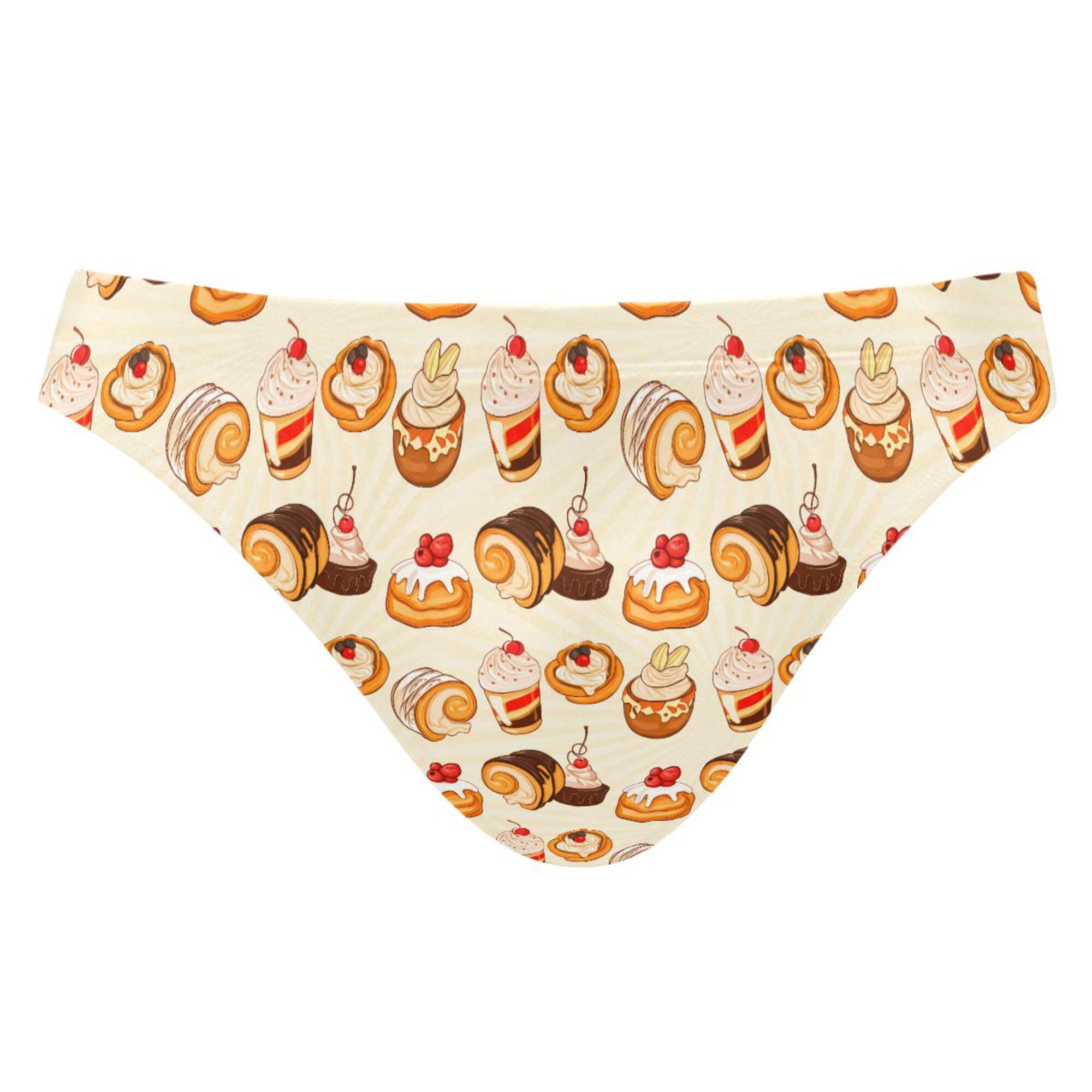 Cake Dessert Swim Briefs for Men Swimsuit Bikini Swimwear XXXL B0404809