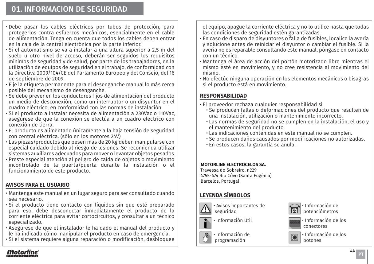 Kit complet Motorline Bravo 500 moteur coulissant professionne