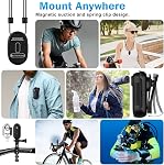 4K Mini Caméra d'action, Caméra de vidéosurveillance portable, Caméra du corps imperméable 4K avec 360° Clip de rotation, sans mains magnétiques POV Caméscope pour vélo, moto, marche pour animaux de compagnie, blogging