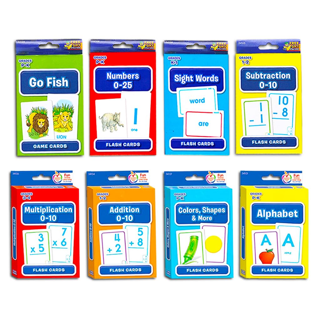 Amazon.com: Bulk Flash Cards for Kindergarten Pre-K Classrooms