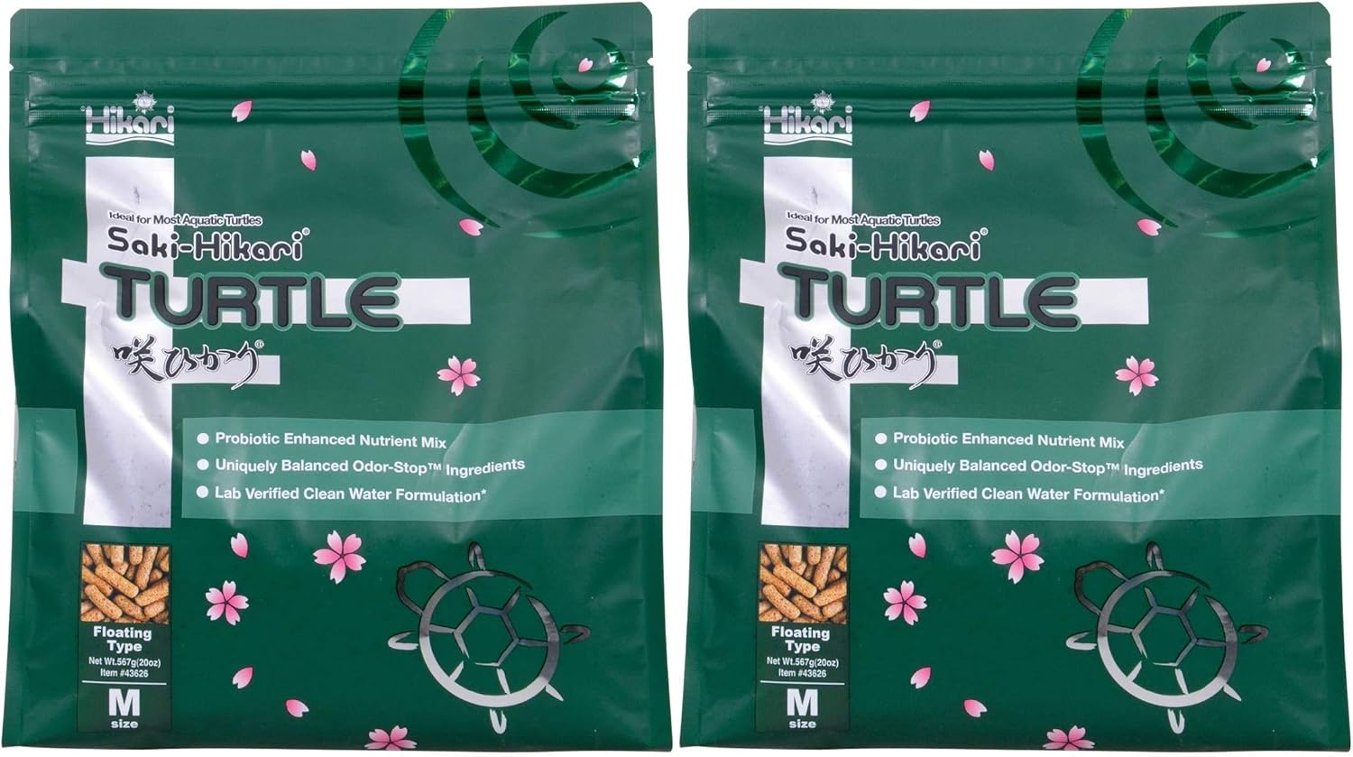 HIKARI Saki Turtle Food 20 oz, Pack of 2 (2 Items)