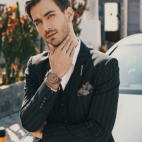 Miniatura 4 de Juego de relojes para hombre, regalos para hombres, reloj de regalo para hombre, regalos de cumpleaños, reloj de cuero artificial, reloj para