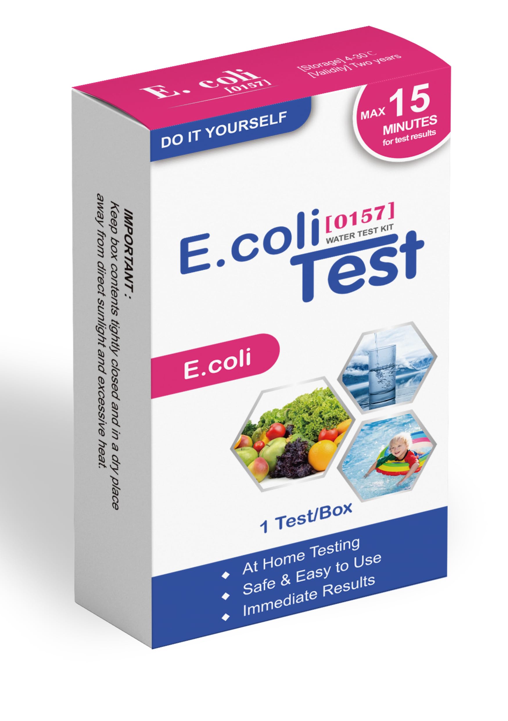 E. Coli Water Test Kit. Twin Pack. E. Coli 0157 water test 15 minute. 2 test boxes