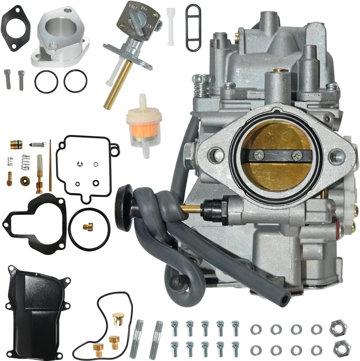 Carburetor For Yamaha Big Bear 350 YFM 350 Yfm350 Atv 1999 4x4 FWXL Carb - Foto 4