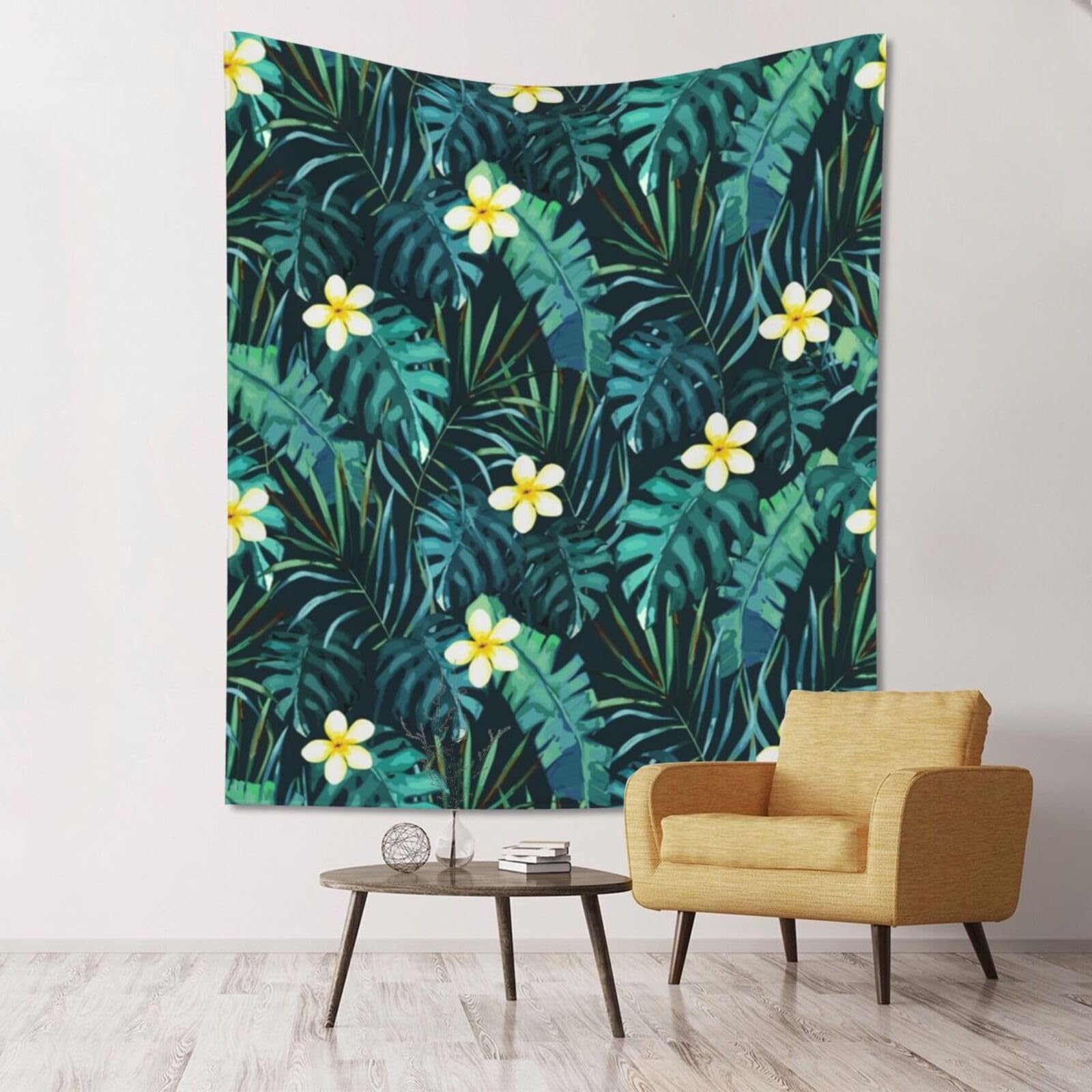 WKSGDSG Large Wall Hanging, Machine Washable Tapestry For Dorm Room, Hawaiian, Lightweight Polyester Wall Art For Bedroom Living Room, 152x130cm